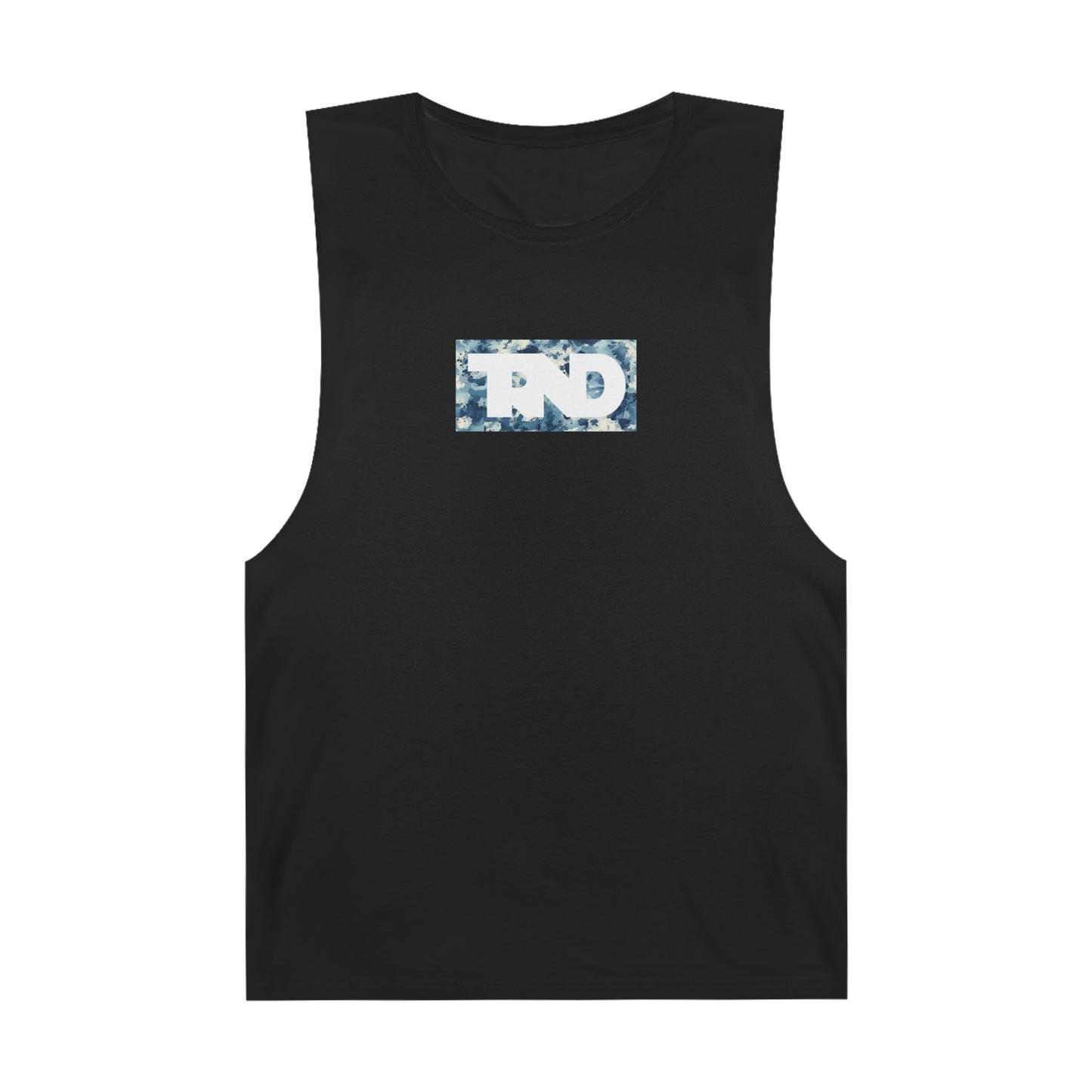 TRND Blue Splatter Box Logo Tank