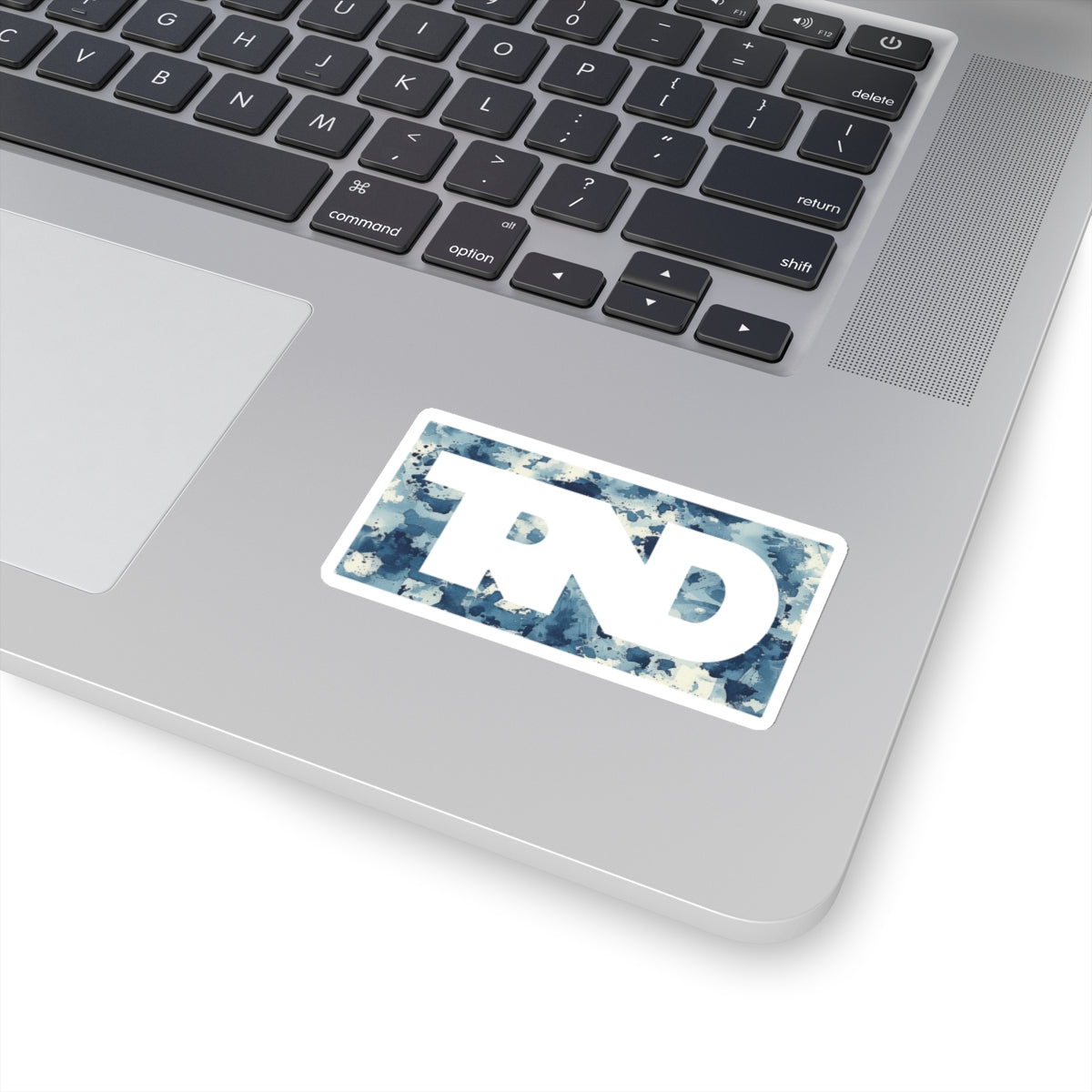 TRND Blue Splatter Box Logo Stickers