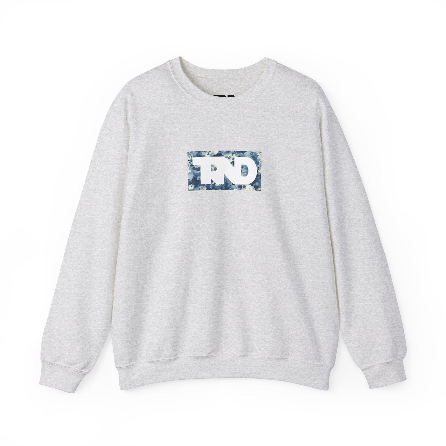 TRND Blue Splatter Logo Crewneck