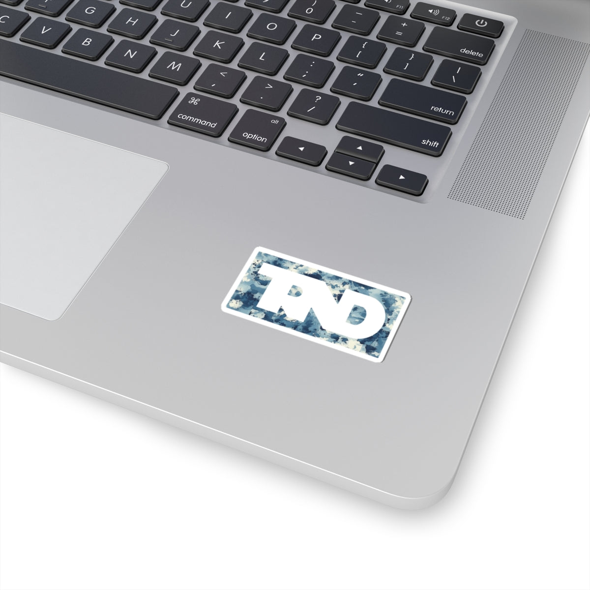 TRND Blue Splatter Box Logo Stickers