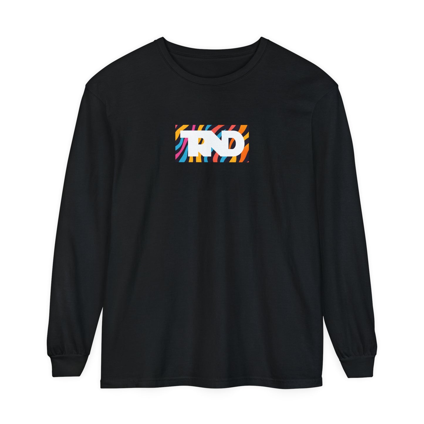 TRND Funky Stripes Box Logo Long Sleeve T-Shirt