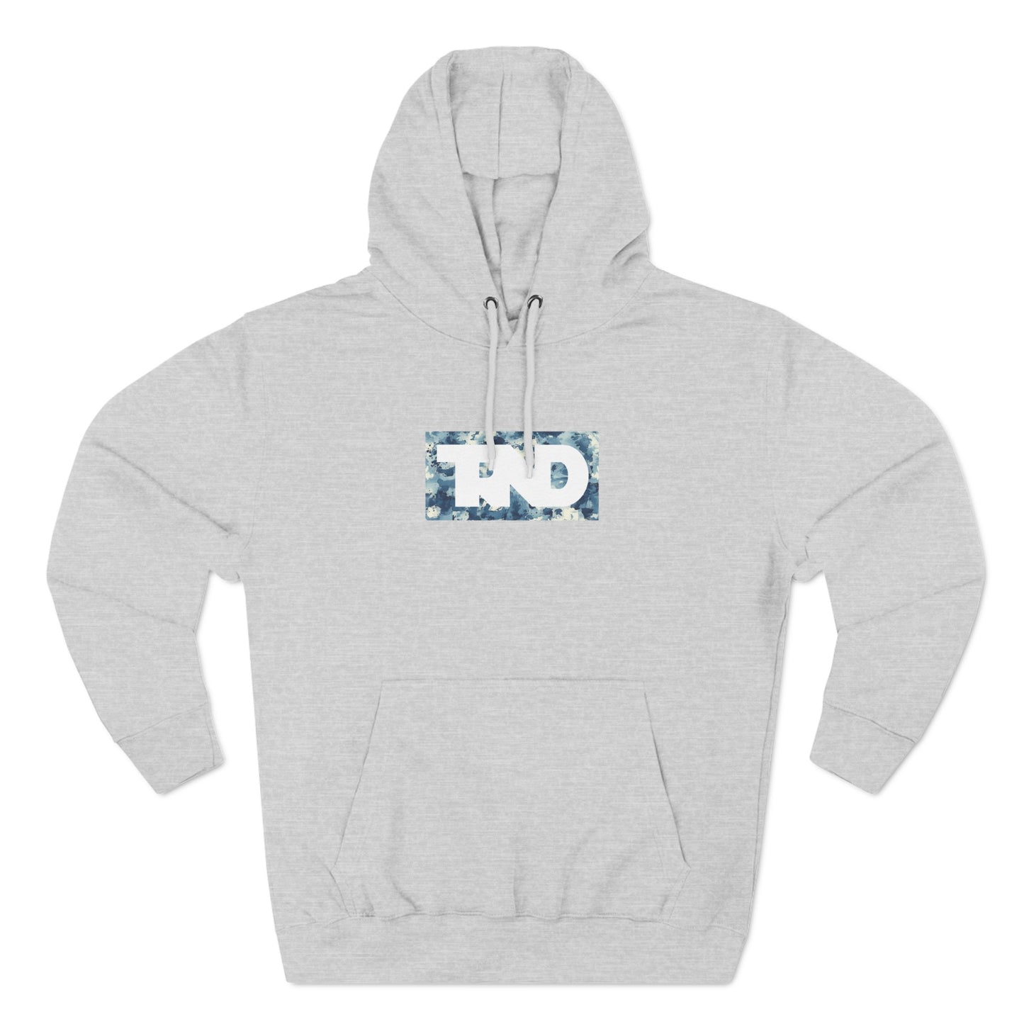 TRND Blue Splatter Box Logo Hoodie