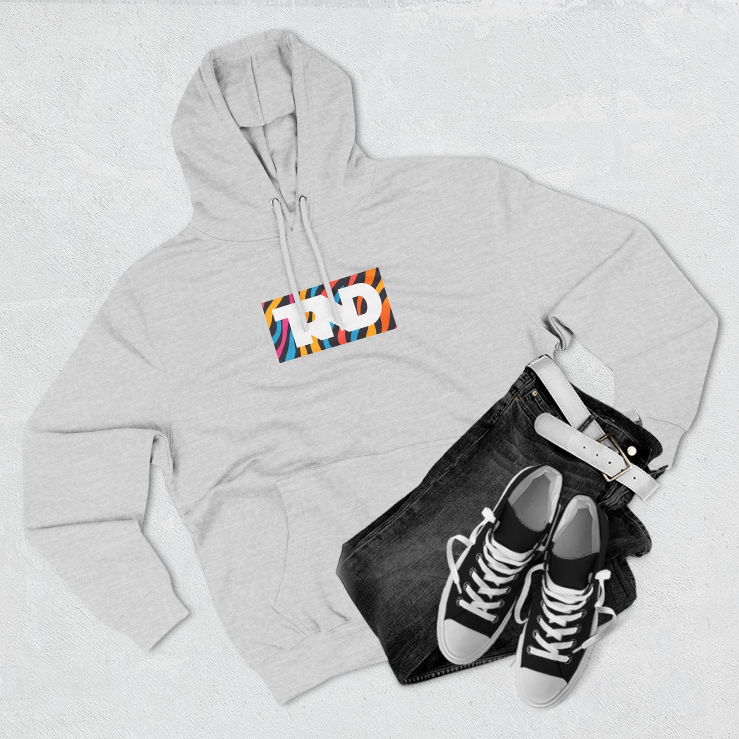 TRND Funky Stripes Box Logo Hoodie