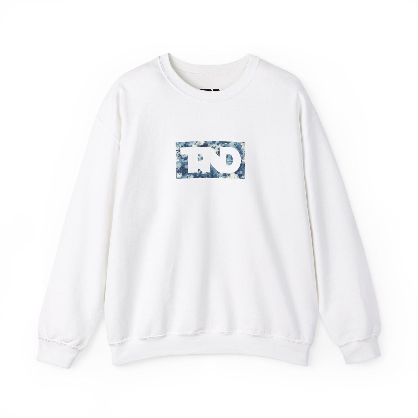 TRND Blue Splatter Logo Crewneck