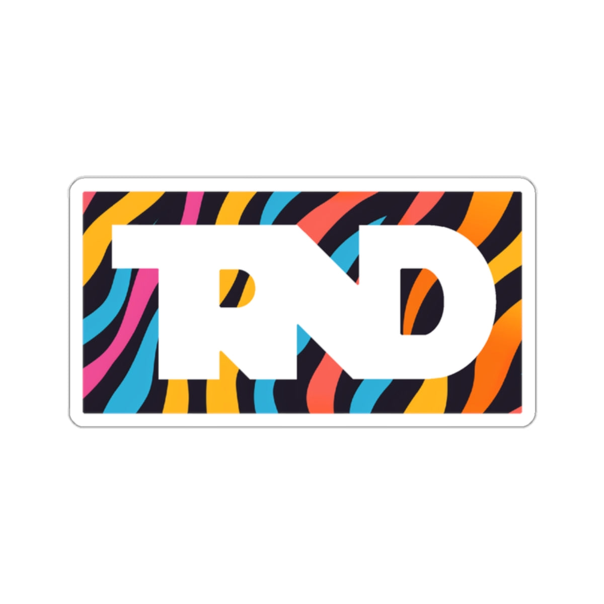 TRND Funky Print Logo Stickers