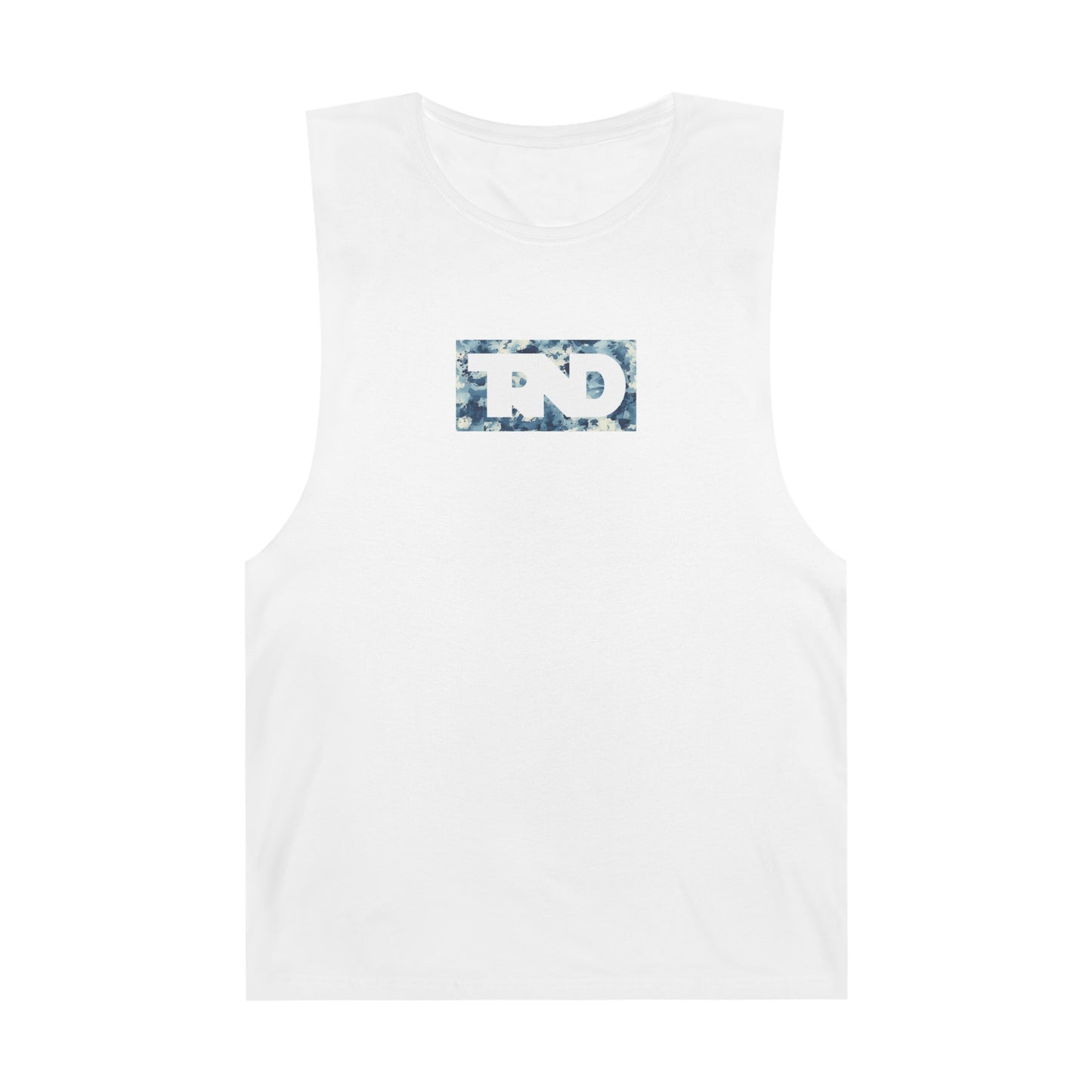 TRND Blue Splatter Box Logo Tank