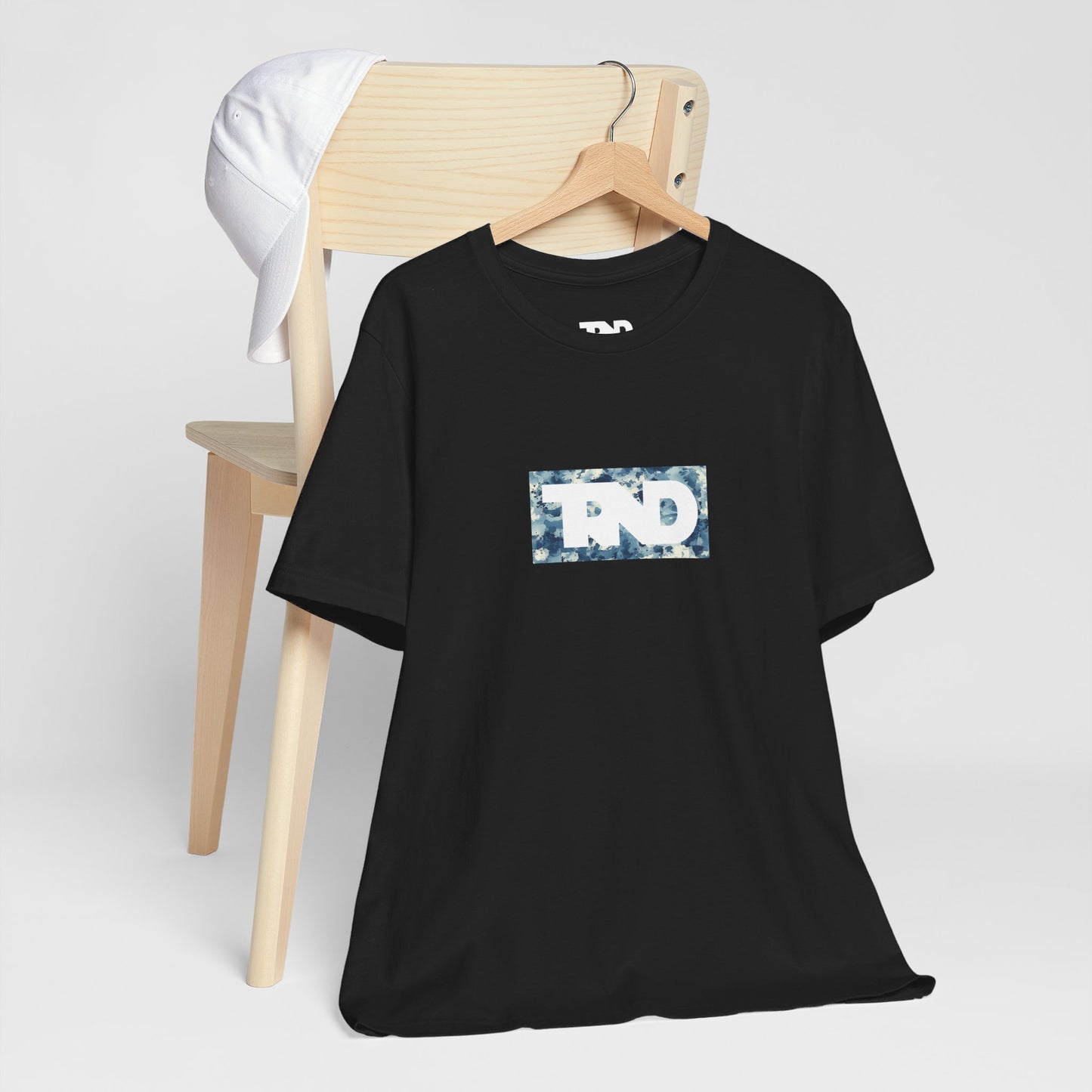 TRND Blue Splatter Box Logo T-Shirt