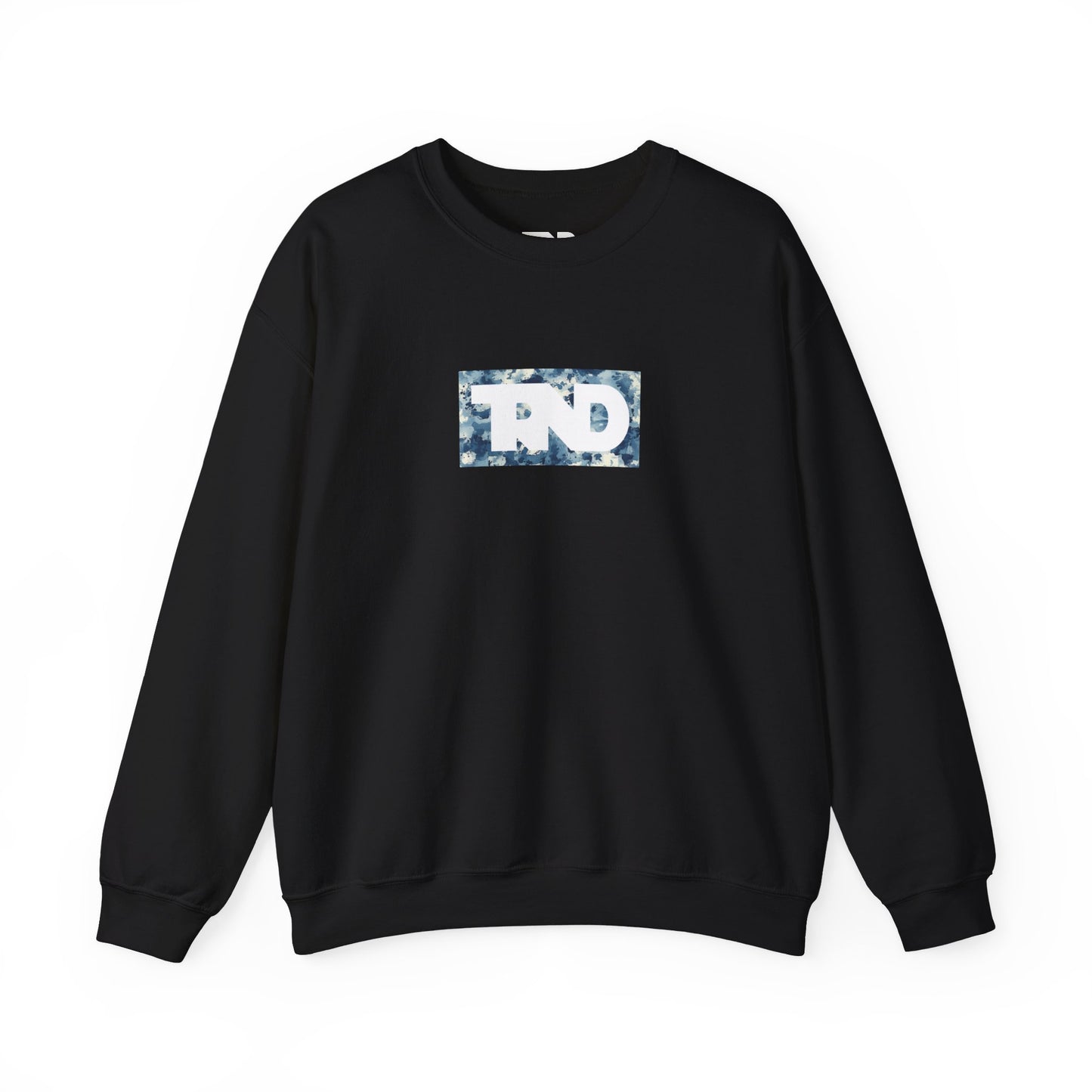 TRND Blue Splatter Logo Crewneck