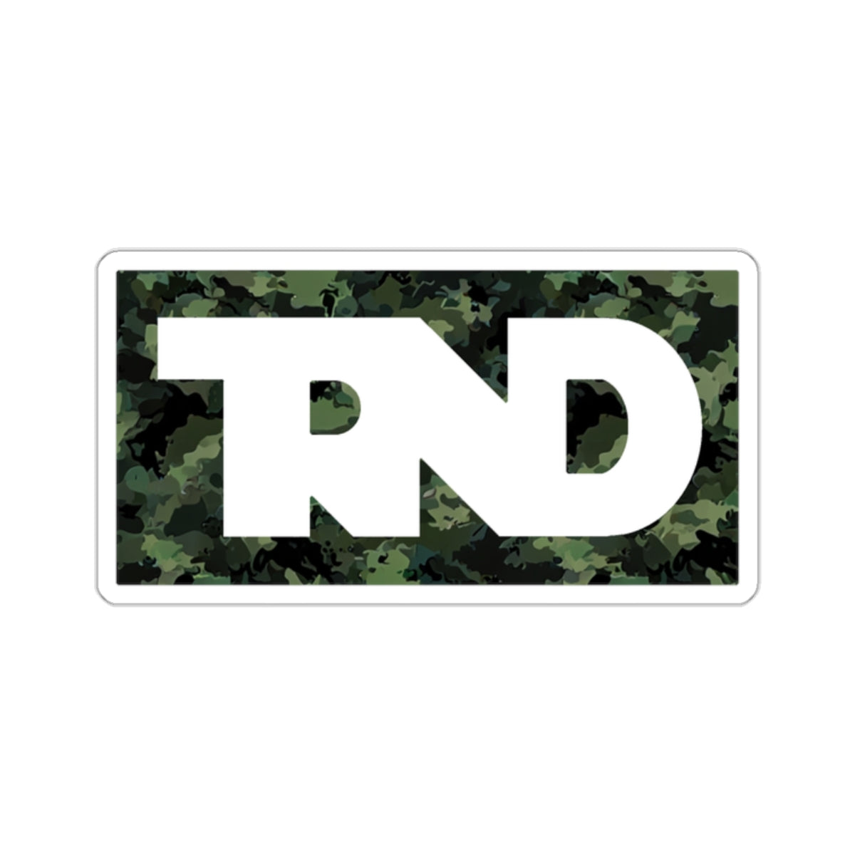 TRND Military Camo Box Logo Stickers
