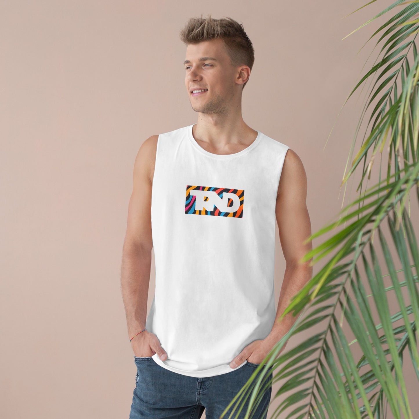 TRND Funky Stripes Box Logo Tank