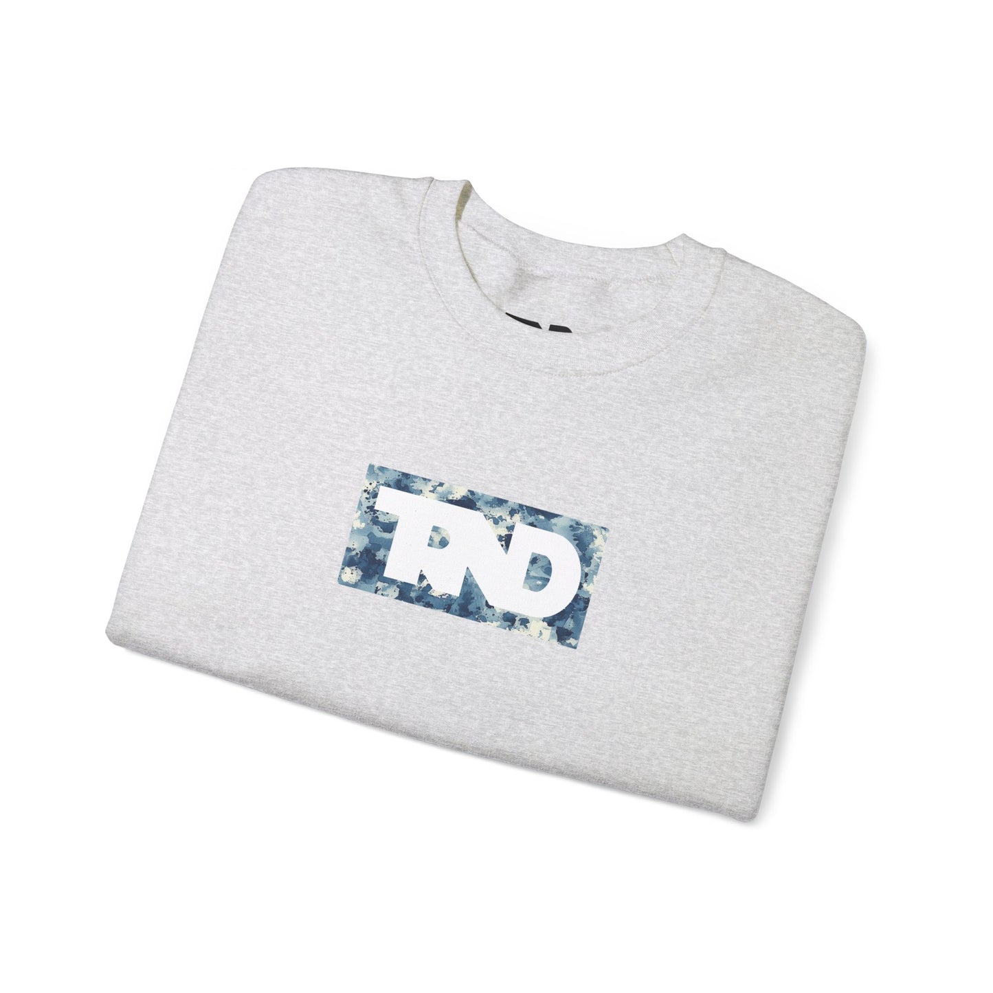 TRND Blue Splatter Logo Crewneck