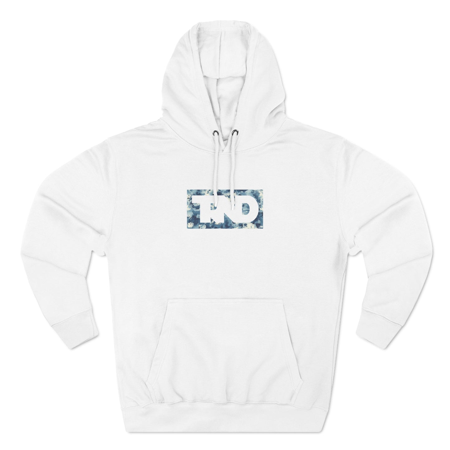 TRND Blue Splatter Box Logo Hoodie