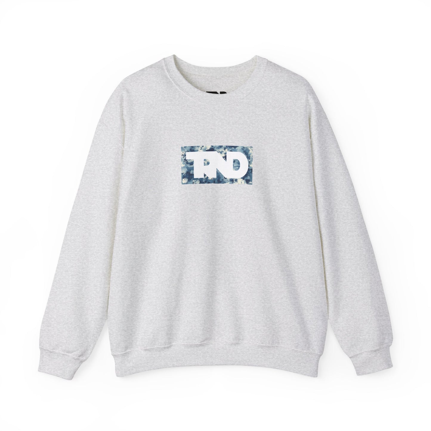 TRND Blue Splatter Logo Crewneck