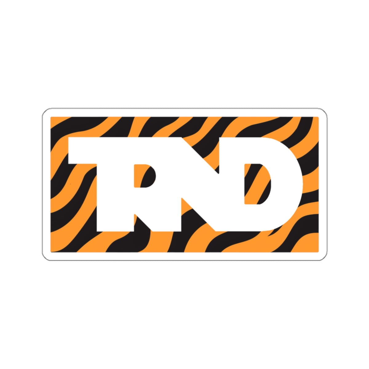 TRND Tiger Print Logo Stickers