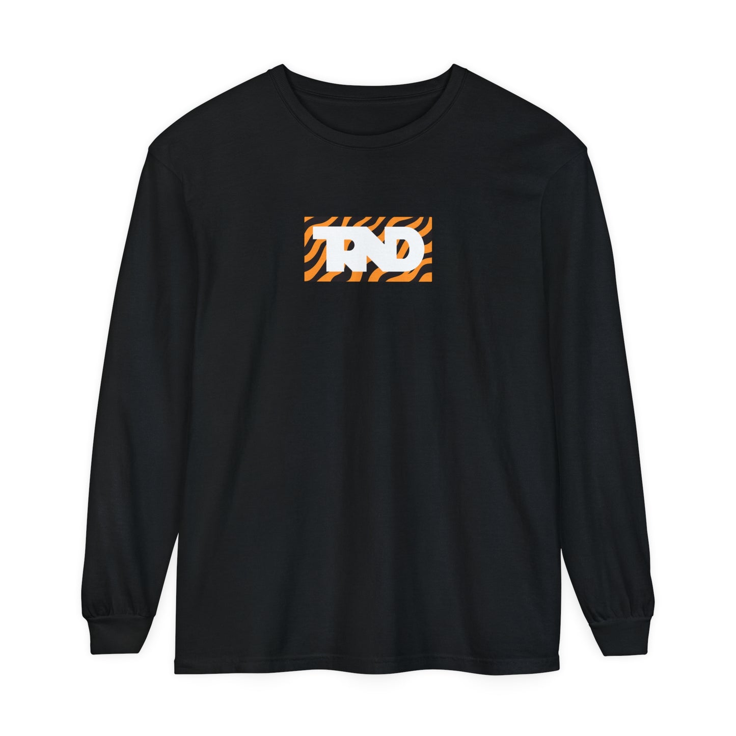 TRND Tiger Print Logo Long Sleeve T-Shirt